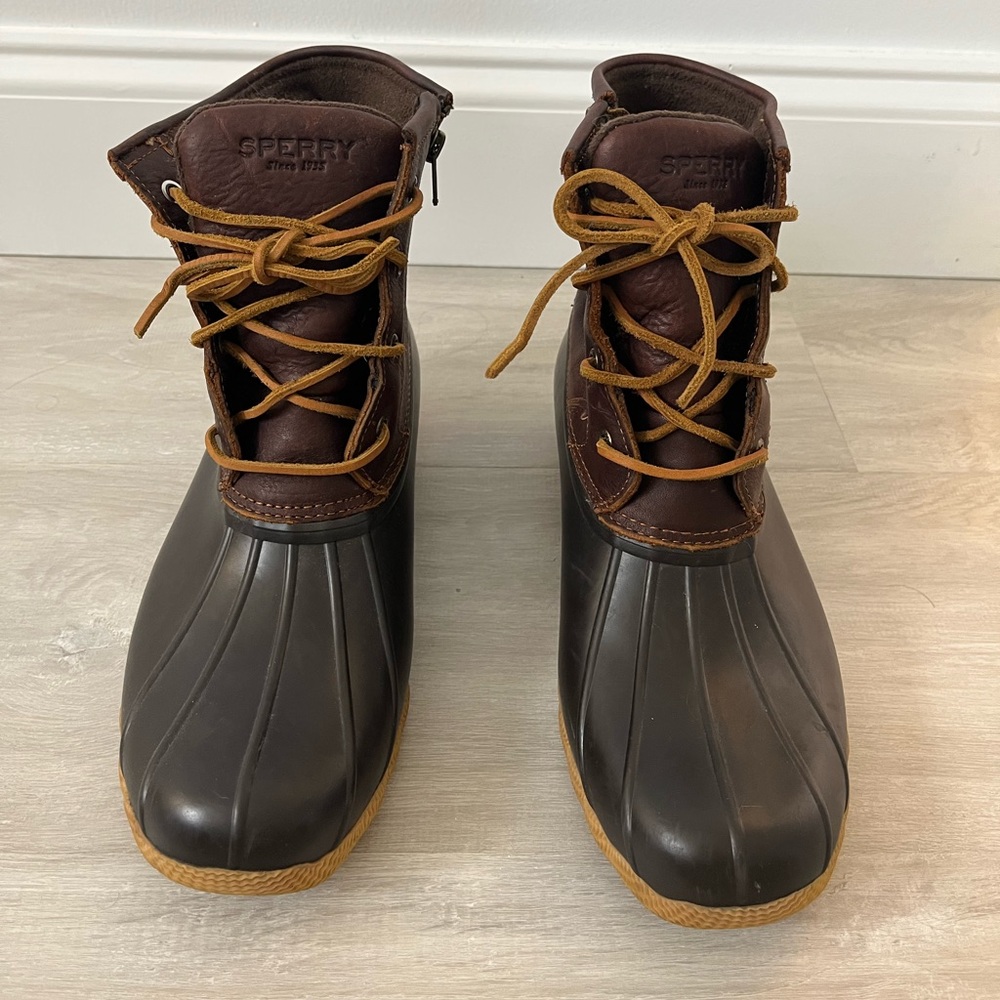 Sperry Saltwater Tan/Brown Duck Boots